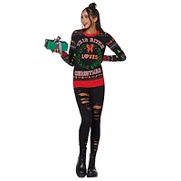 Light-Up This Bitch Loves Christmas Ugly Sweater