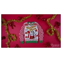 Light-Up Santa Certified Freak Christmas Sweater