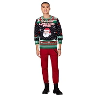 Light-Up Santa Came Twice Christmas Sweater - Danny Duncan