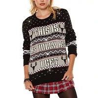This Is as Jolly I Get Light-Up Christmas Sweater