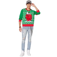 Light-Up Snoopy Dog House Ugly Christmas Sweater - Peanuts