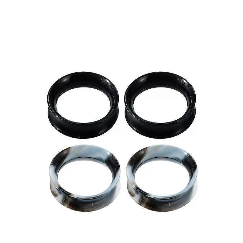 Multi-Pack Black and White Tunnels - 2 Pair