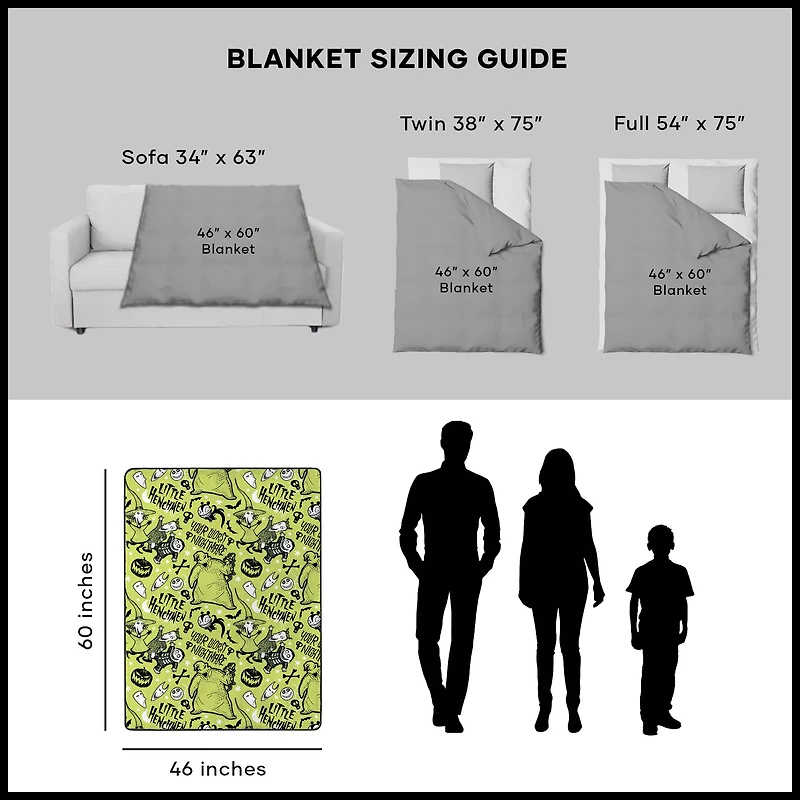 Oogie Boogie's Little Henchmen Fleece Blanket - The Nightmare Before Christmas