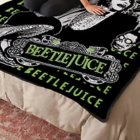 Beetlejuice and Lydia Fleece Blanket