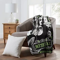 Beetlejuice and Lydia Fleece Blanket