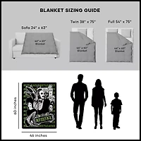 Beetlejuice and Lydia Fleece Blanket