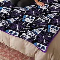 SpongeBob SquarePants and Patrick Spooky Skeletons Fleece Blanket