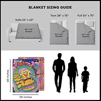 Krabby Patty Throw Blanket - Spongebob Squarepants