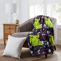 Lock, Shock, and Barrel Throw Blanket - The Nightmare Before Christmas