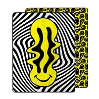 Trippin' Smileys Double-Sided Fleece Blanket