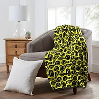 Trippin' Smileys Double-Sided Fleece Blanket