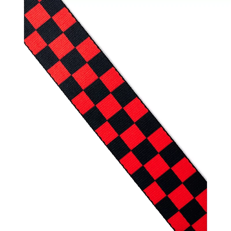 Buckle-Down Red and Black Checkered Seatbelt Belt