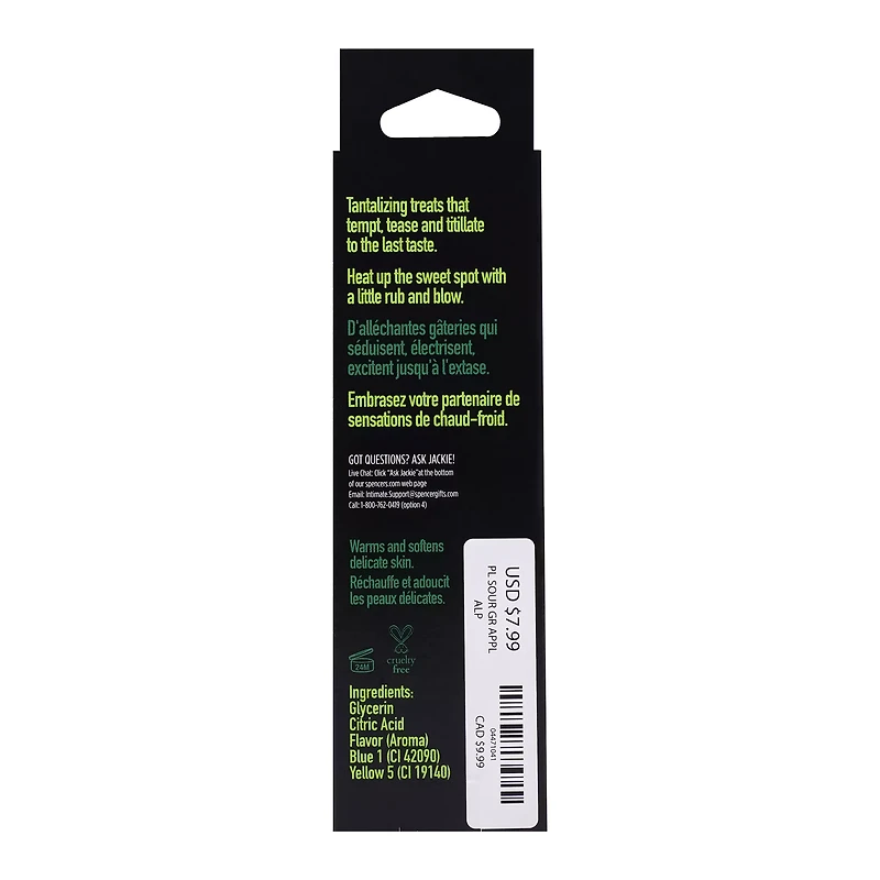 Warming Sour Green Apple Flavored Glide - 2 oz.