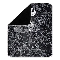 Jack Skellington Outline Fleece Blanket - The Nightmare Before Christmas