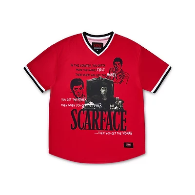 Red Scarface Soccer Jersey