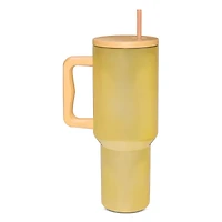 Mayim Metallic Gold Travel Tumbler With Straw - 40 oz.