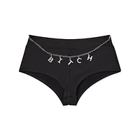 Bitch Charm Chain Booty Shorts
