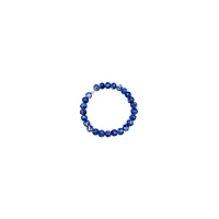Royal Blue and White Marble Long Distance Bracelets - 2 Pack