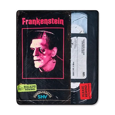 Frankenstein VHS Fleece Blanket - Universal Monsters