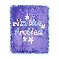 I'm the Problem Double-Sided Fleece Blanket