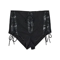 Black Distressed Booty Shorts
