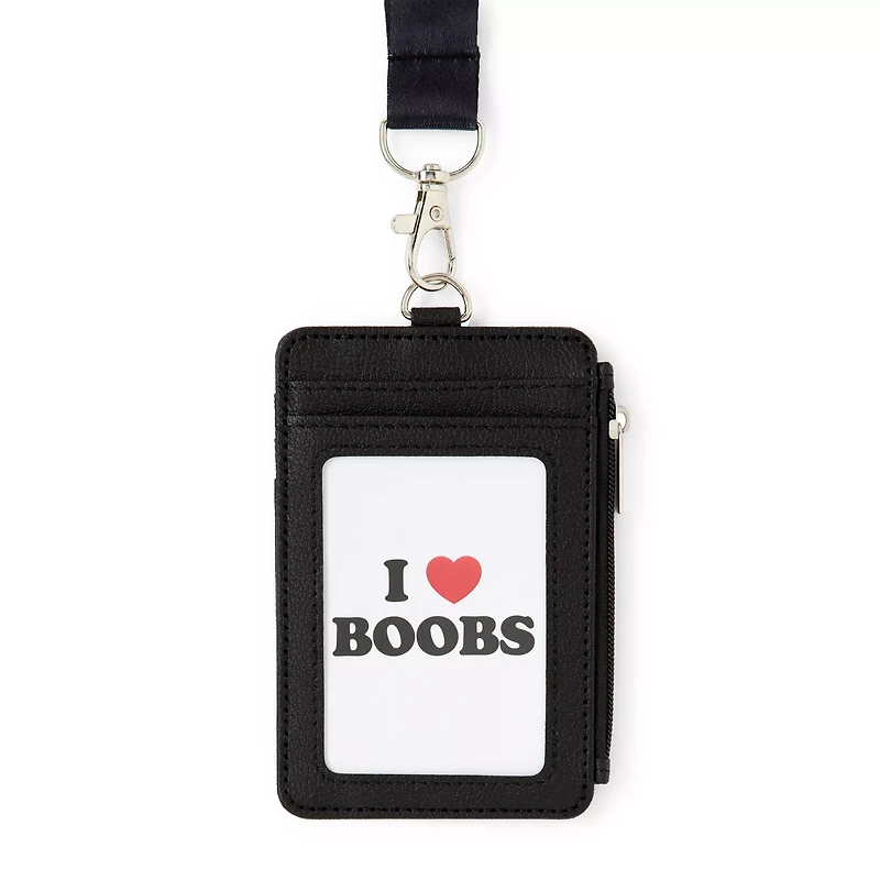 I Heart Boobs Lanyard Wallet - Danny Duncan