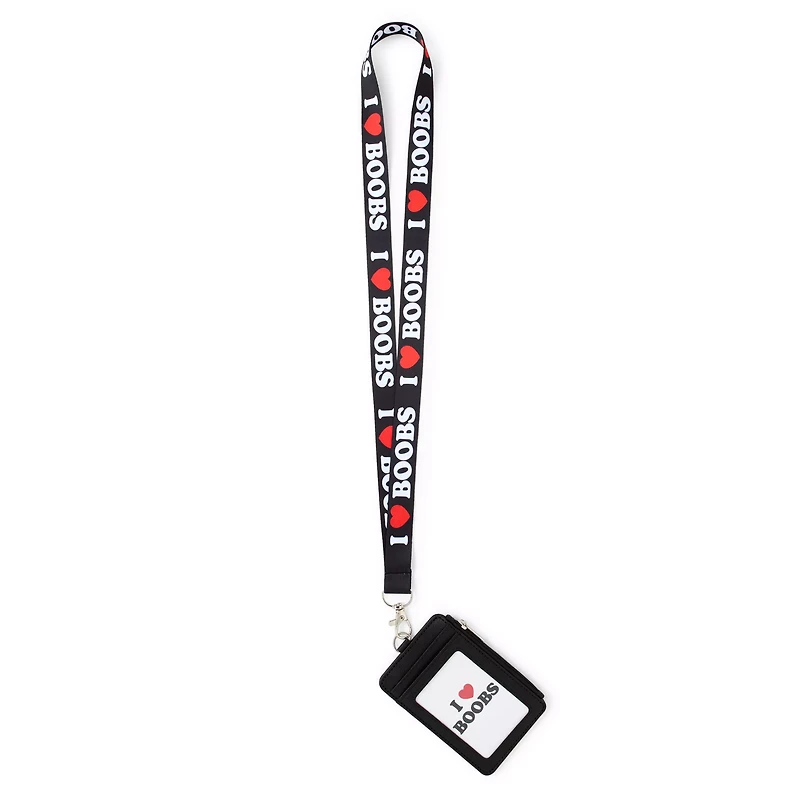 I Heart Boobs Lanyard Wallet - Danny Duncan