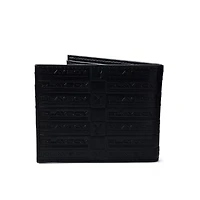 Black Playboy Logo Pattern Bifold Wallet