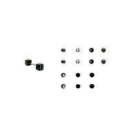 Dice Barbell with 14 Extra Ends - 14 Gauge