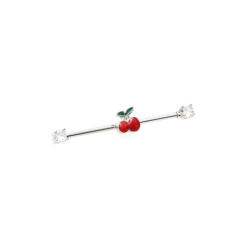Cherry Cartilage Barbell - 14 Gauge