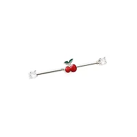 Cherry Cartilage Barbell - 14 Gauge