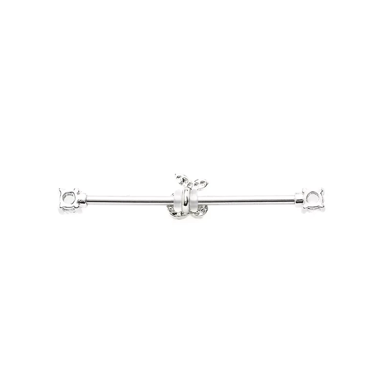 Cherry Cartilage Barbell - 14 Gauge