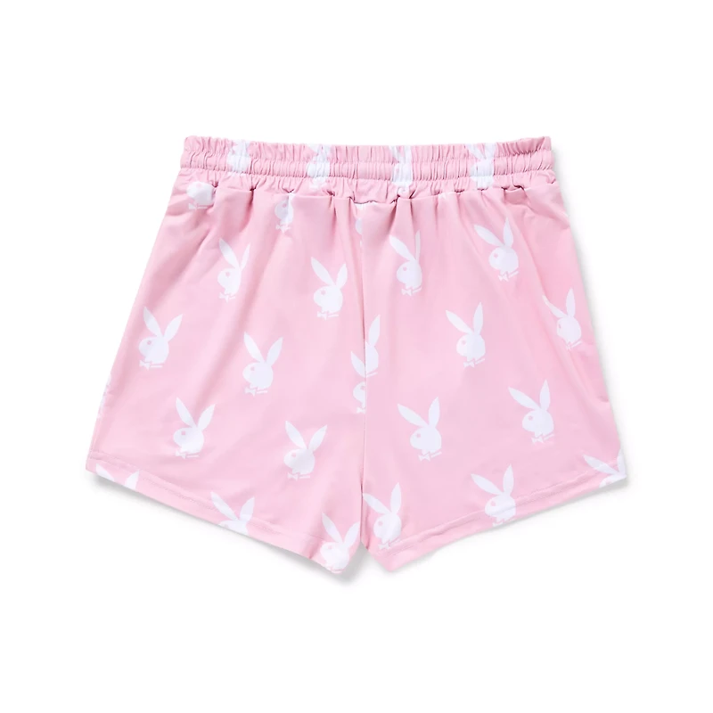 Playboy Bunny Pink and White Tank Top Shorts Set