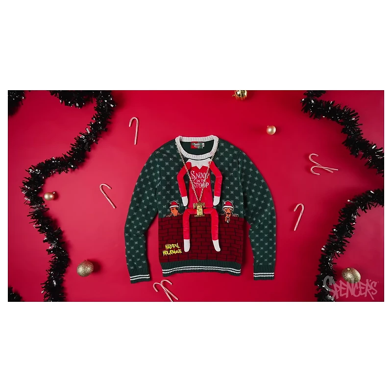 Light-Up Snoop on the Stoop Chain Christmas Sweater
