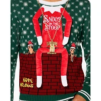 Light-Up Snoop on the Stoop Chain Christmas Sweater