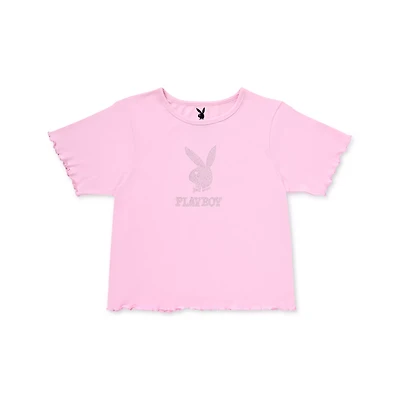 Pink Playboy Baby T Shirt