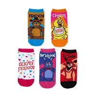 Multi-Pack Five Nights at Freddy's Party Ankle Socks - 5 Pair