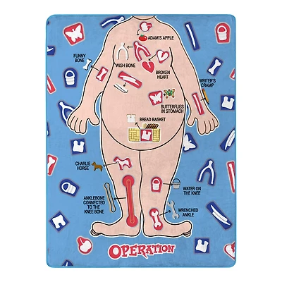 Operation Board Fleece Blanket