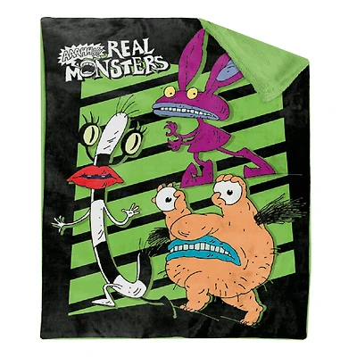 Ahh Real Monsters Fleece Blanket