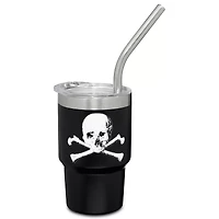Skull Mini Travel Tumbler with Straw - 3 oz