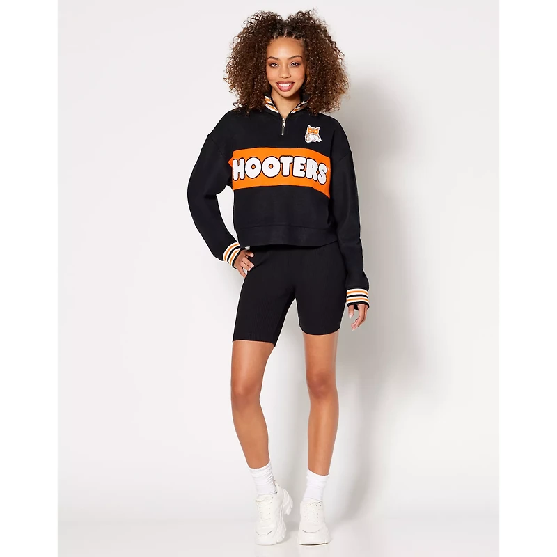 Hooters Quarter Zip Sweater