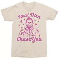 Michael Myers Real Men Chase You T Shirt - Halloween