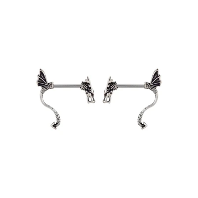 Silvertone Dragon Fake Pinchers