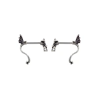 Silvertone Dragon Fake Pinchers