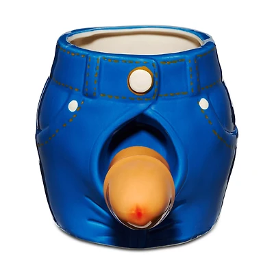 Brown Pecker Jeans Bobble Molded Coffee Mug - 20 oz.