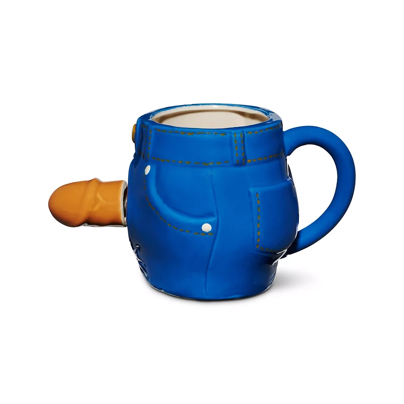 Brown Pecker Jeans Bobble Molded Coffee Mug - 20 oz.