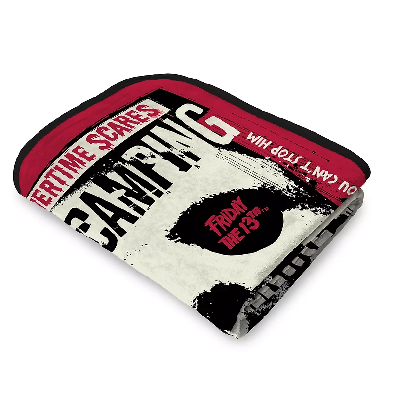 Unhappy Camper Fleece Blanket - Friday the 13th