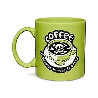 Tate & Co. Coffee Because Murder is Wrong Coffee Mug - 20 oz.