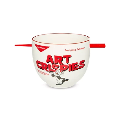 Terrifier Art Crispies Bowl with Chopsticks