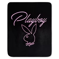 Playboy Bunny Logo Reversible Fleece Blanket